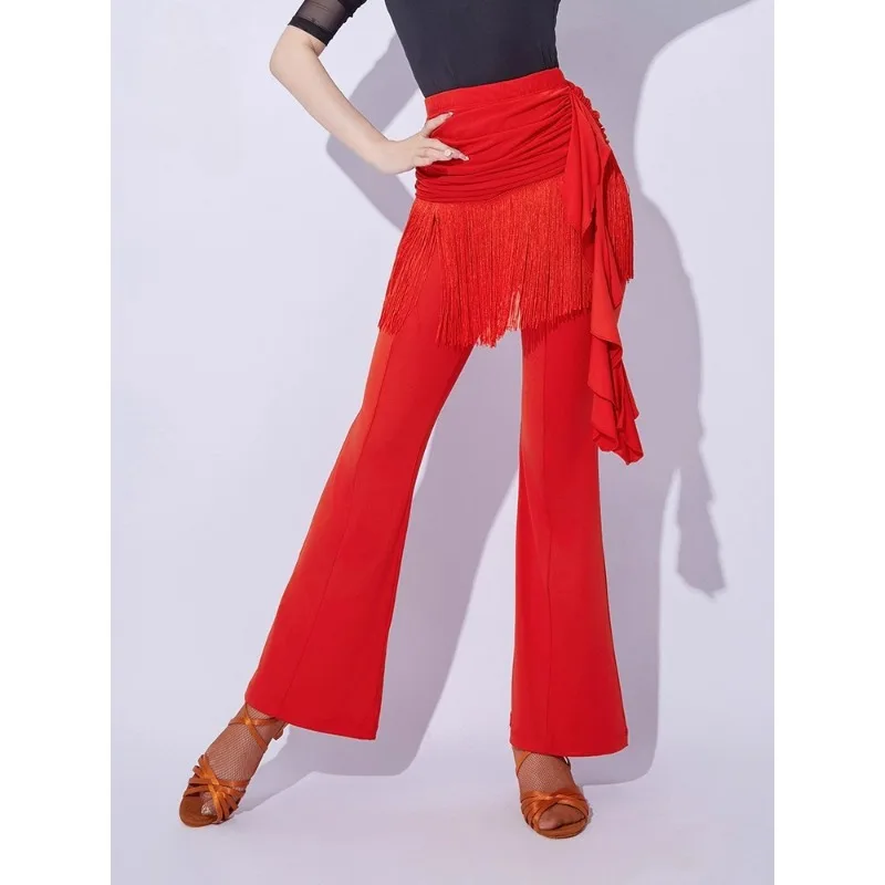 customized-latin-dance-suit-professional-practice-pants-children's-tassel-pants-performance-modern-dance-bell-bottoms