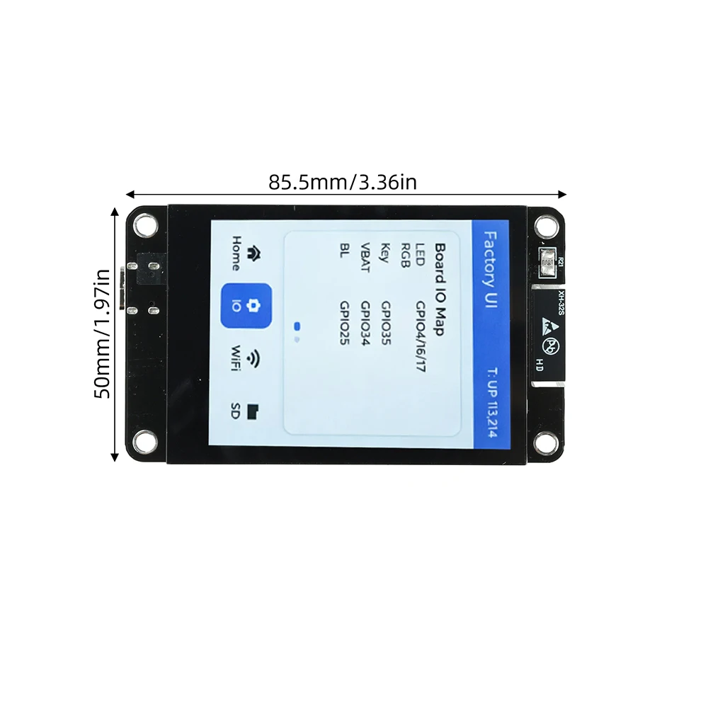 ESP-32 Entwicklungsboard 2,8-Zoll Kapazitiver Touchscreen 240x320 Display Kompatibel mit Wi-Fi BT – Detail 3