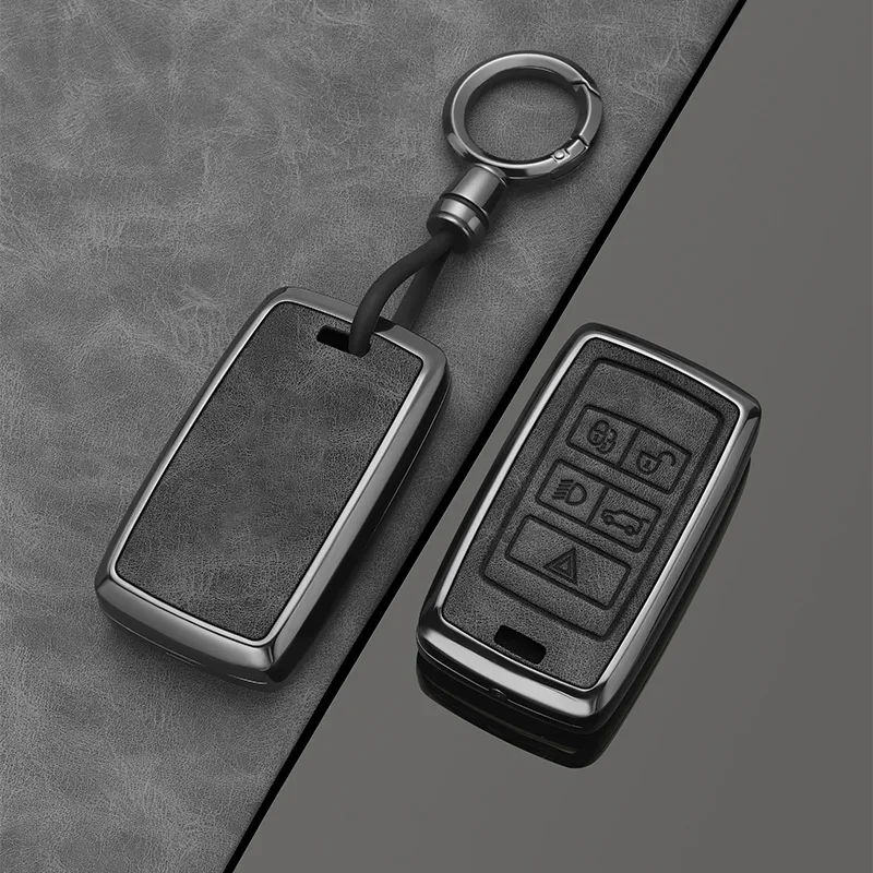 

Alloy Style Car Key Case Cover Shell Fob For Land Rover Range Rover Sport Discovery 3 4 Elander 2 Evoque Keychain Accessories