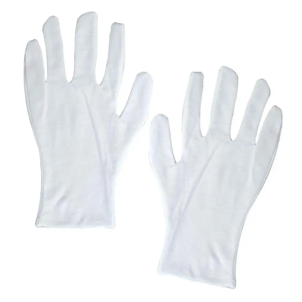 6Pairs Cotton Gloves High Elastic Thickened Lightweight Comfortable for Film Slide Handling Inspection Factory Electronics