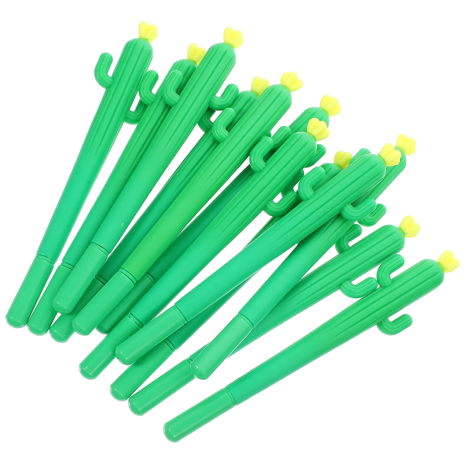 

12 Pcs Ink Pen Cactus Gel Pens for Students Soft Rubber Creative Kids Cartoon Child
