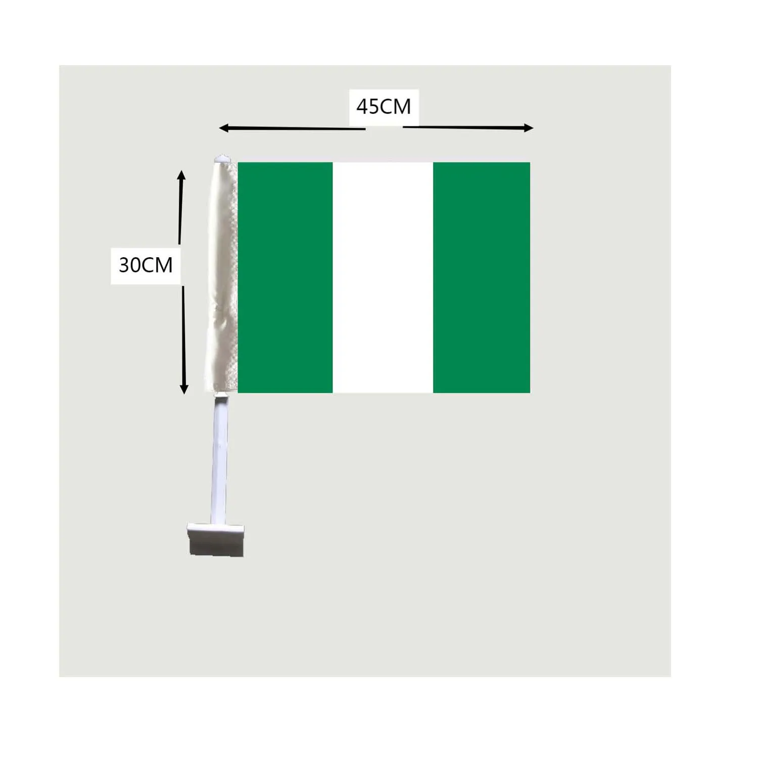

Нигерийский флаг, флаги на окна автомобиля, 30 см х 4, 5 см, 2 шт., 100% Φ
