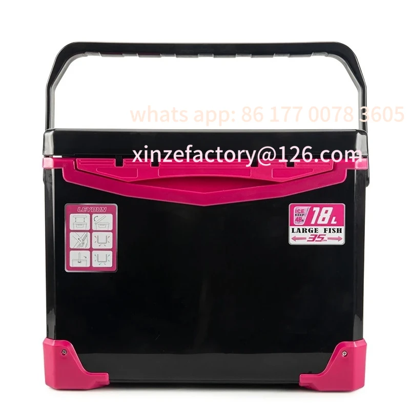 

Customizable 18L Fishing Cooler Box Tackle Box Outdoor Tank Case Gear Tools Fish Storage Sea Fishing With Portable Air Holes