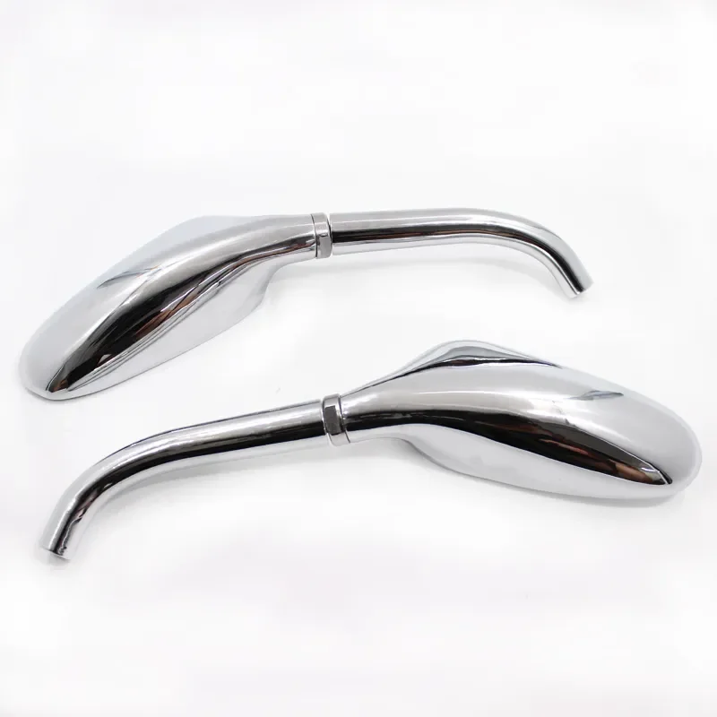 Nuoxintr Motorcycle Mirrors Chrome For Yamaha Virago XV 250 500 535 700 750 920 1100 Suzuki Intruder Volusia VS 800 1400 1500