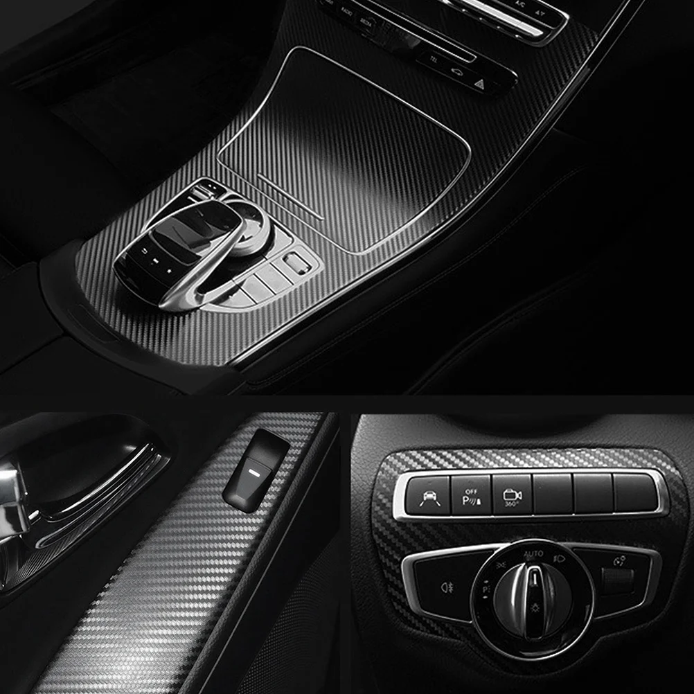 

1 Sheet Carbon Fiber Vinyl Wrap Roll 4d Self Adhesive Car Film Scratch Proof Protective Decal for Car Interior Exterior