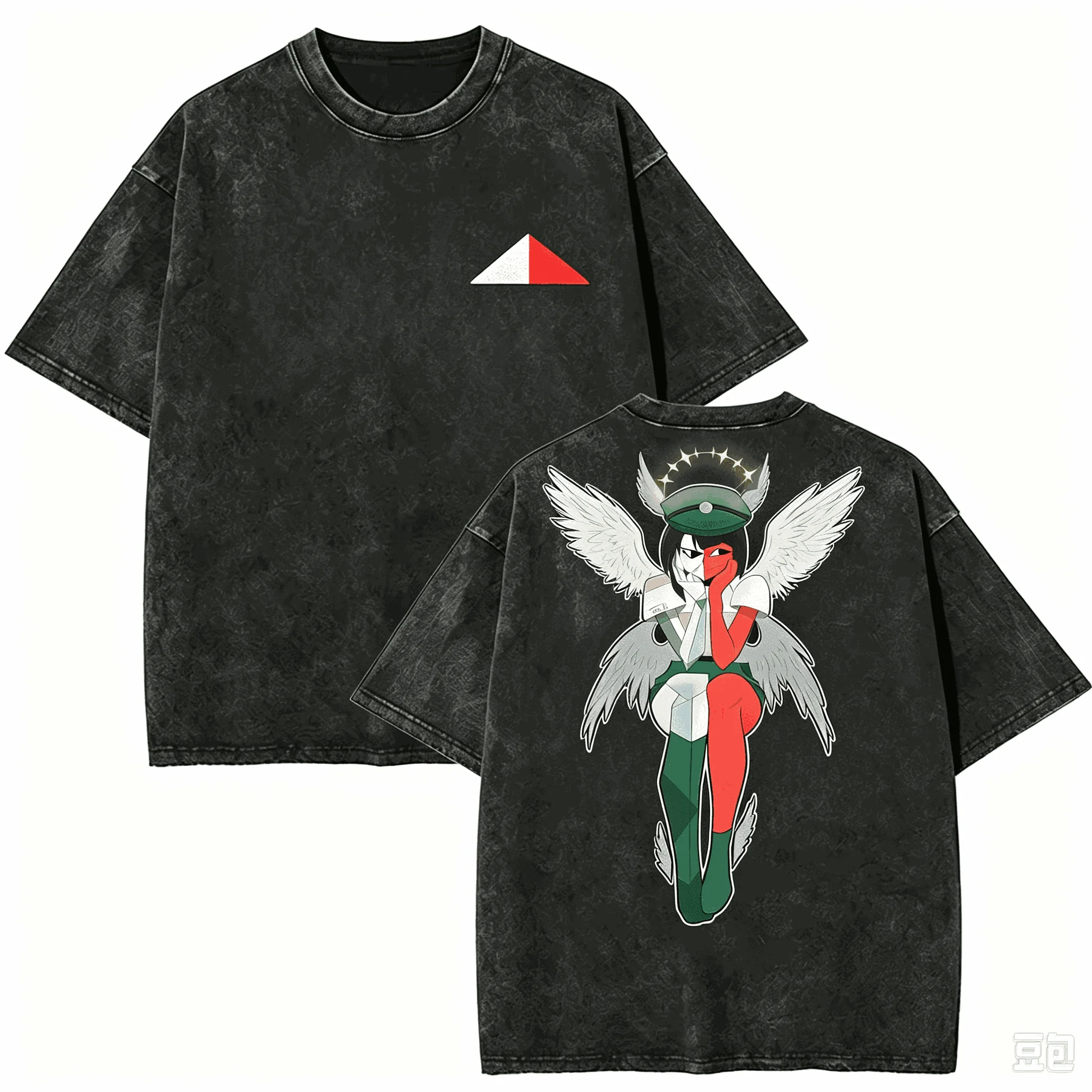ENA Dream BBQ Washed T-shirt Oversized Unisex Print T-shirts for Men Women Fashion Hip Hop Street hot product Short Comfortable