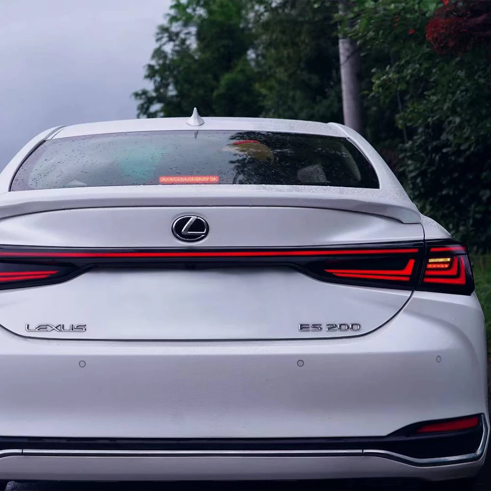 

Для Lexus ES 200 260 300 2018-2024 автоматические задние фонари, обновленный стиль 2025, эффект запуска, светодиодные сквозные задние фонари, инструменты, аксессуары