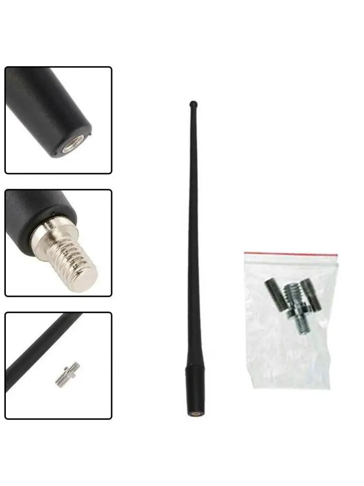 Antena bezprzewodowa 1 szt. 13-calowy radiowa antena samochodowa typ wtyczki guma Premium nowy dla jeepa wranglera JK JKU — zdjęcie 2