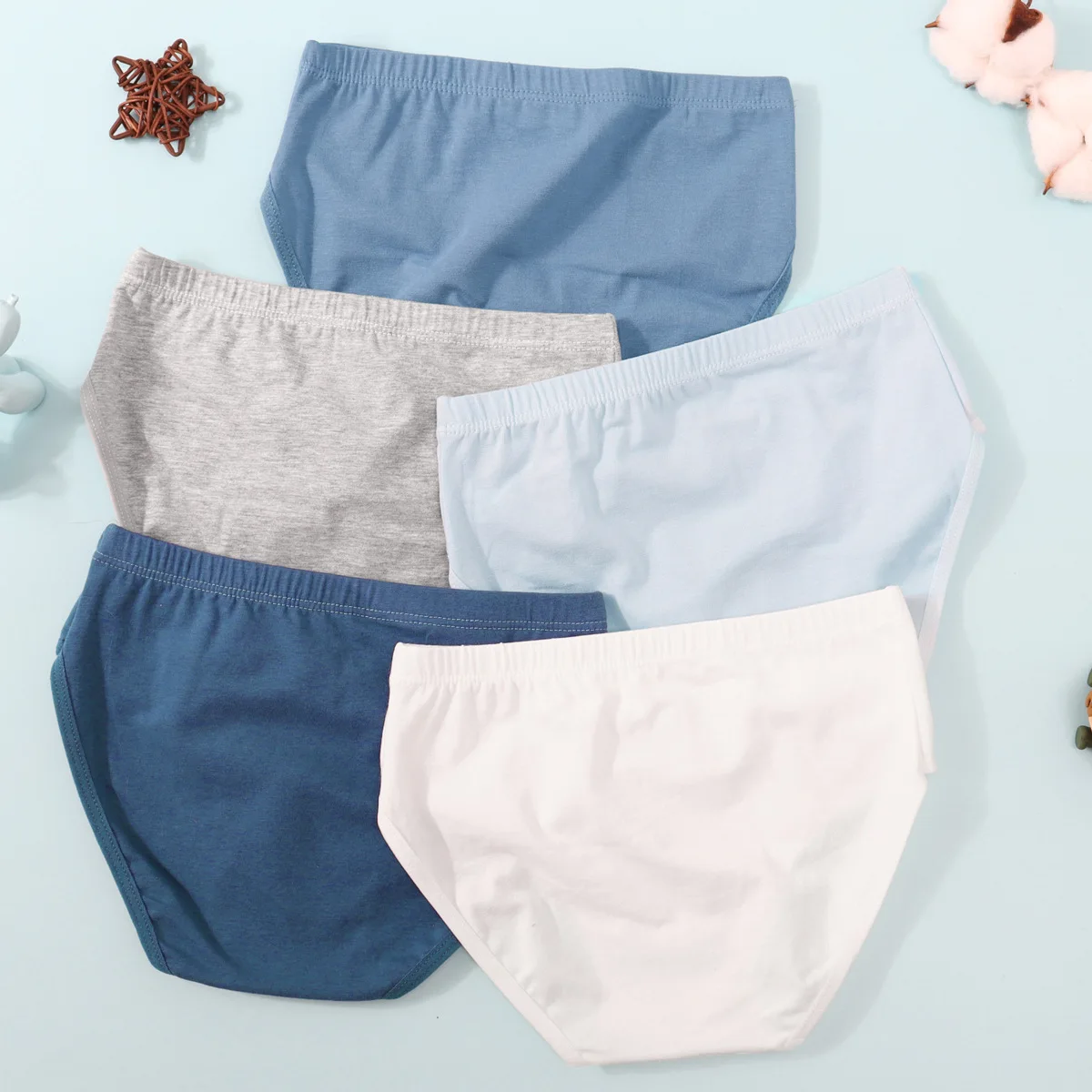 3 قطعة سراويل داخلية قطنية نقية الأولاد الملاكم بلون الاطفال الملاكمين تنفس ملابس داخلية للأطفال لينة اللباس الداخلي المراهقين سراويل مريحة #5