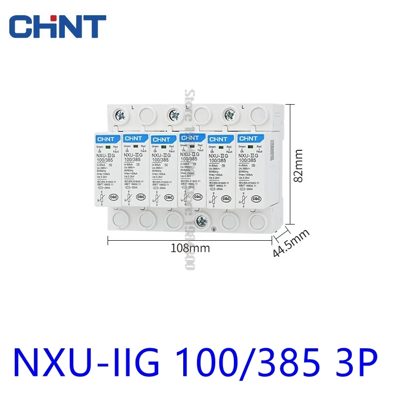 NXU-II G Power Surge Protective Device SPD Arrester Low Voltage House 1/2/3/4 Pole Surge Voltage Protection AC 40KA 60KA 100KA