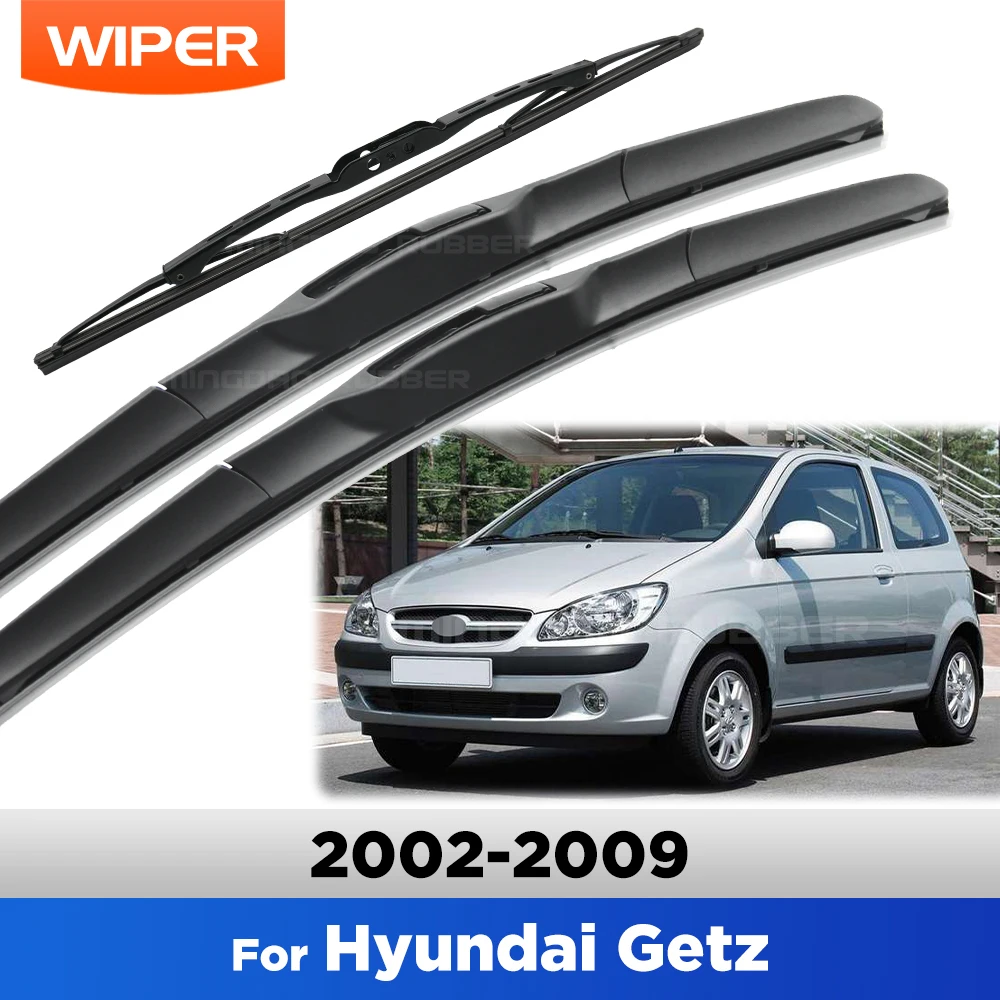 

For Hyundai Getz 2002-2009 2003 2004 2005 2006 Wiper Front & Rear Wiper Blades Windshield Windscreen Window Brushes 22"+14"+14"