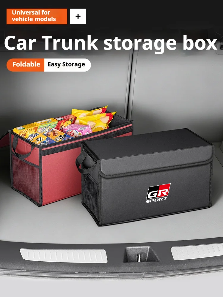 For Toyota GR Sport Auris Corolla C-HR Land Cruiser Pruis rav4 Car Trunk Foldable Storage Box Large-Capacity Stowing Tidying Bag