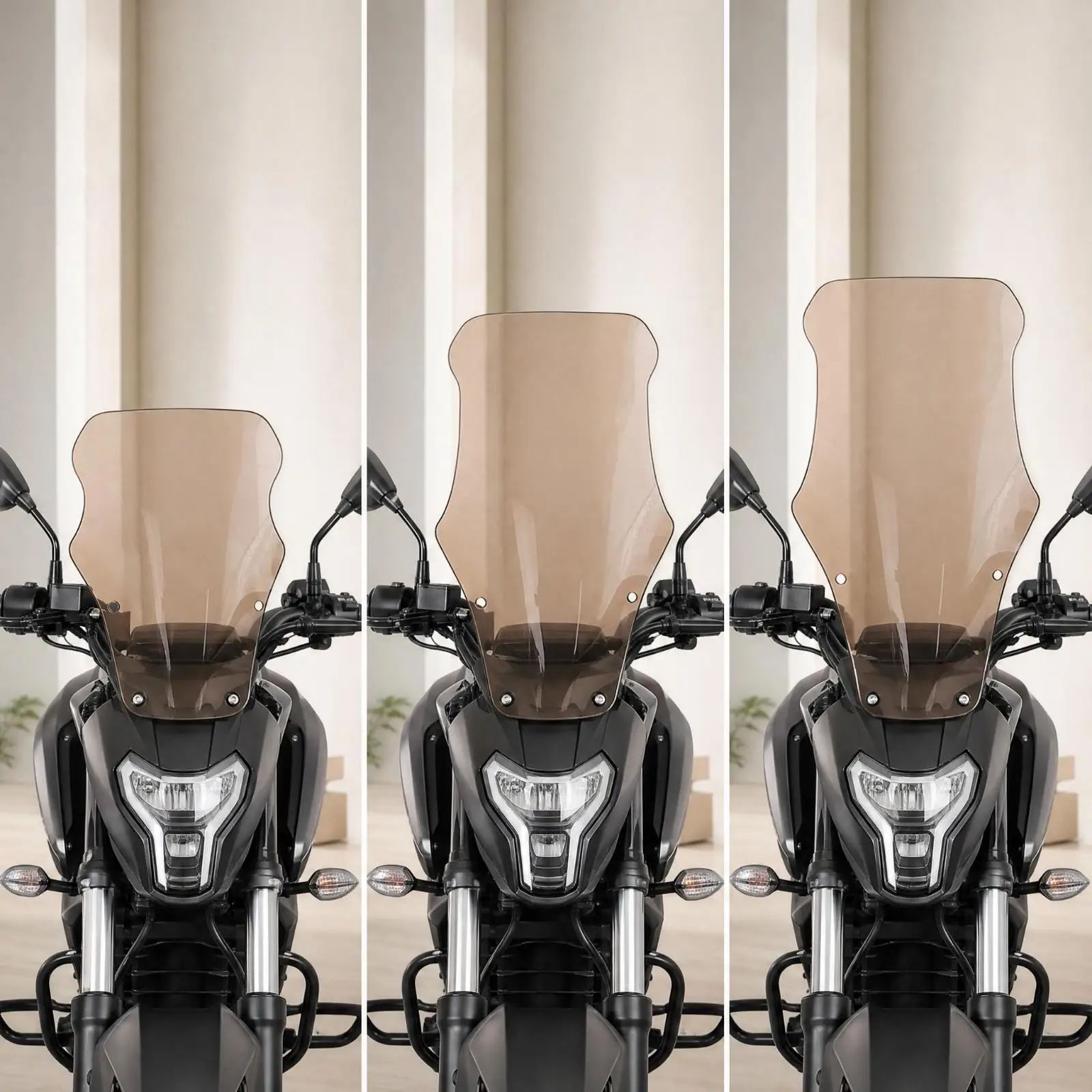 Southern Feisha 150 Replacement Windscreen Scratch-Resistant Acrylic Motorcycle Front Windshield Aerodynamic Tea-Tinted Acrylic