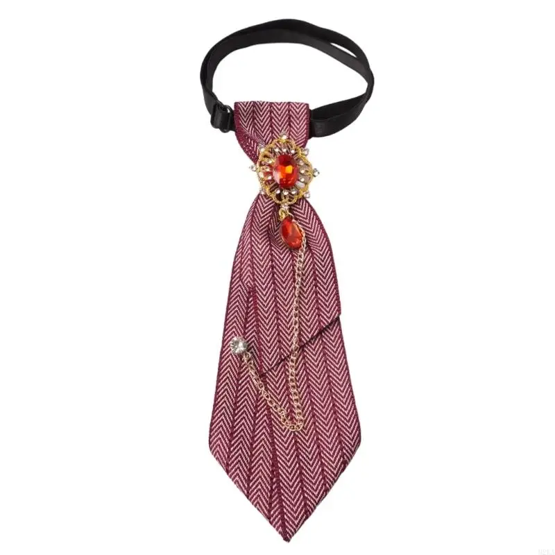 2026 New Adjustable Textured Neckwear Neck Tie for Party Costume and Stage Styling