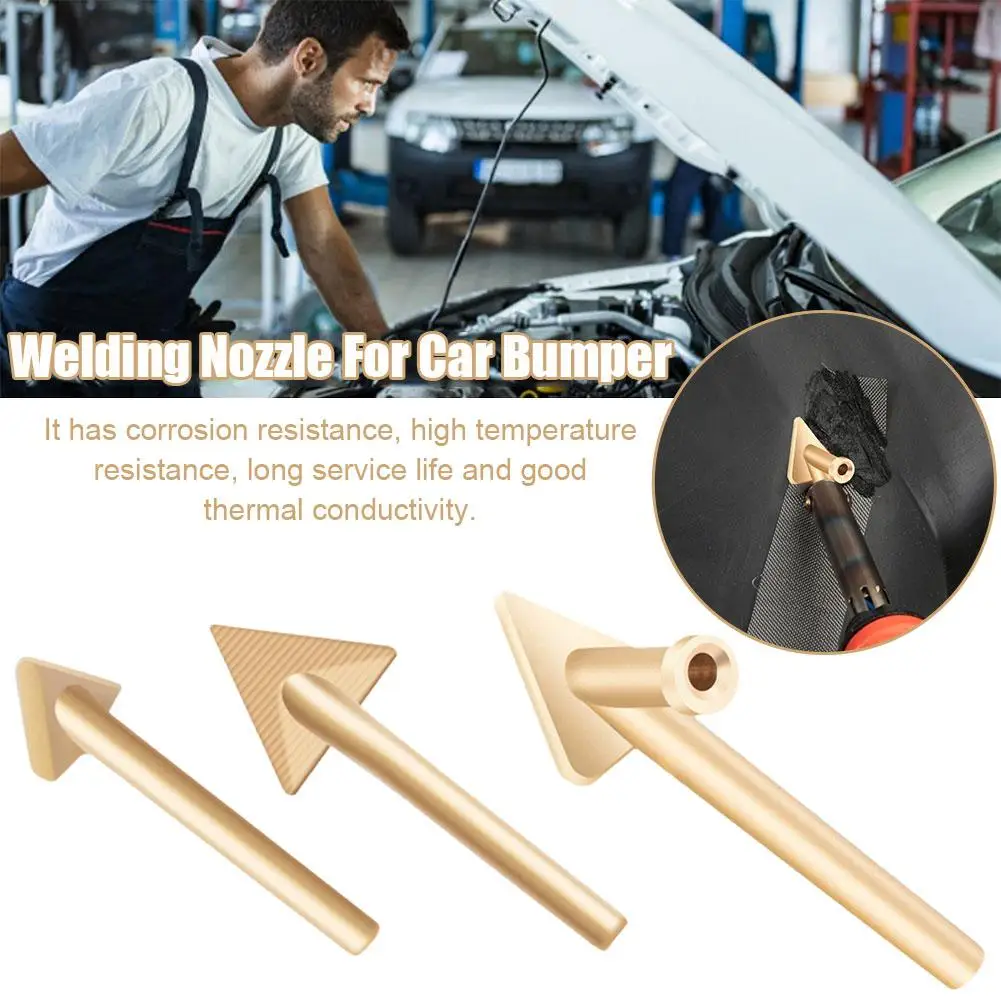 Car Bumper Repair Tool Plastic Repair Triangle Smooth Head Welding Iron 60 Watt Plastic Welding Kit Smooth Head