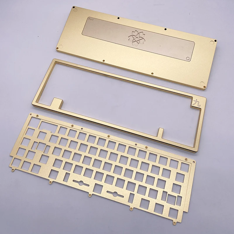 China High quality precision Custom CNC milling machining Mechanical anodized aluminum keyboard case part for keyboard case