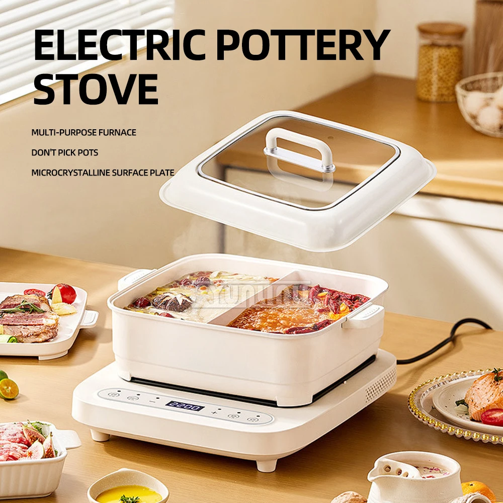 Kitchen Electric Ceramic Heaters Smokeless Home-appliance Encimera Electrica De Cocina Portable Electric Stove