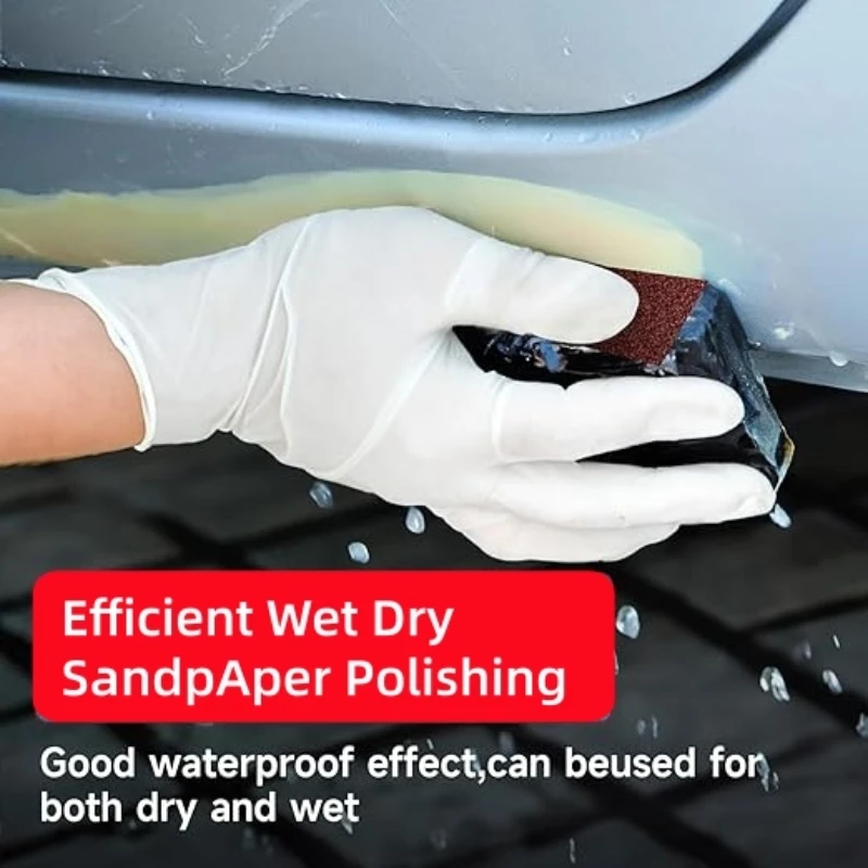 لفة ورق صنفرة 5 متر 80، 150، 240، 320، 400، 600 قماش ورق صنفرة شبكي لآلة الصنفرة الدوارة، النجارة، السيارات، المعدنية #5