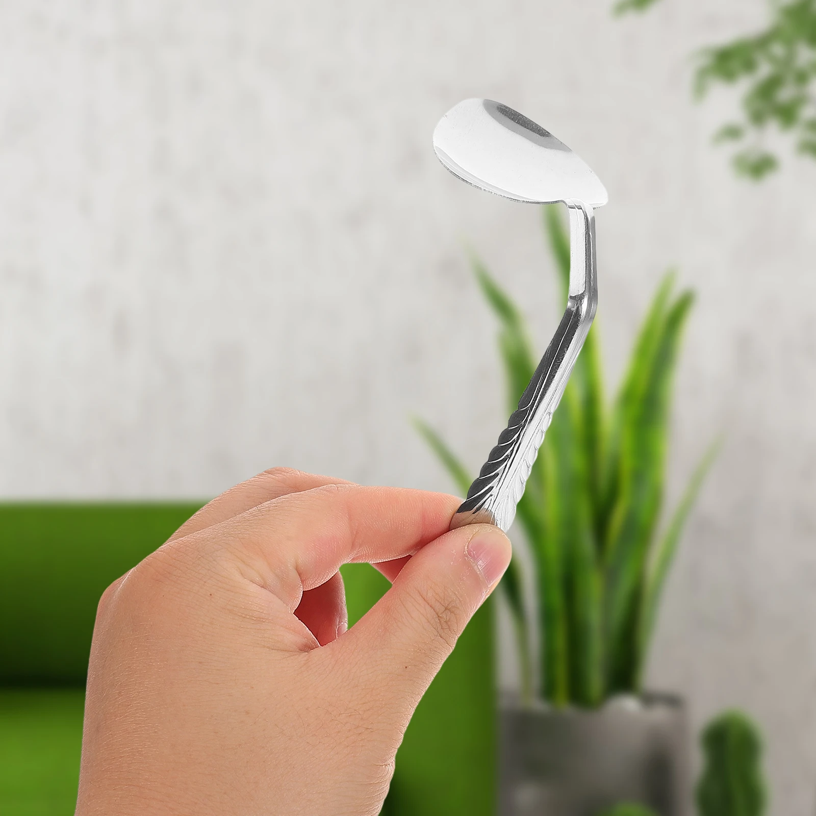 

2 Pcs Thought Spoon Bending Prop Hand Biting Trick Toy Elbow Magician Toys Metal Mind Finger Props