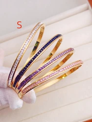 A Titanium steel fashion women's bracelet-4mm-S