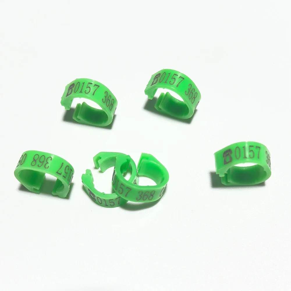 100 Pcs Pigeon Foot Ring Inner Diameter 8mm ''Name/Phone Print Number