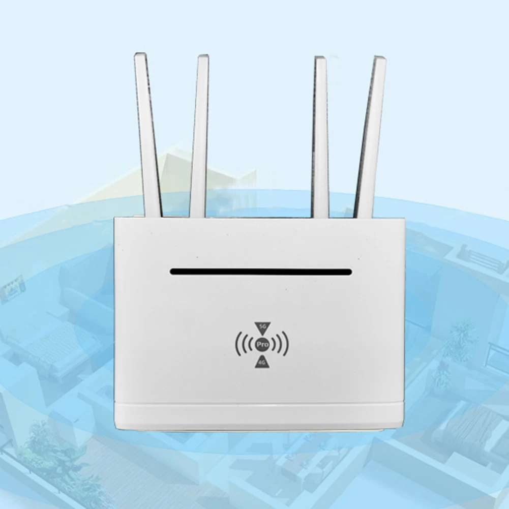 4G CPE Router 300Mbps 4G LTE WIFI Router with SIM Card Slot 4 External Antenna Wireless Modem RJ45 WAN LAN Support 802.11 b/g/n