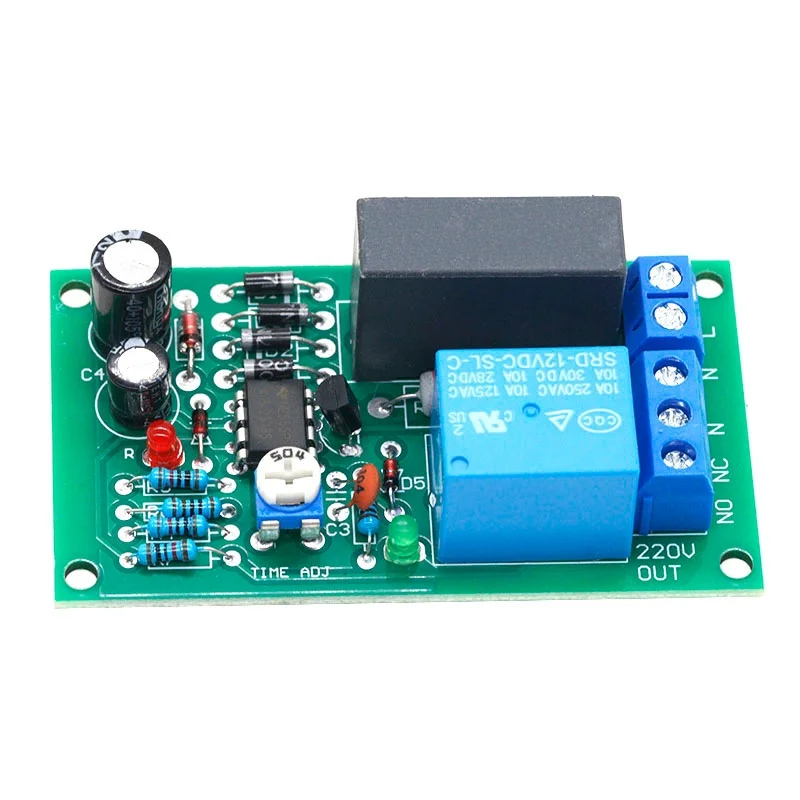220V relay board, power on, time delay, circuit module, corridor switch, stair light, D1B5 view 5