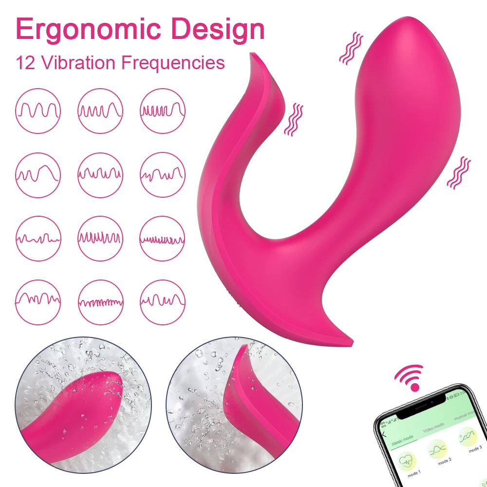 Wearable Vibrator APP Bluetooth for Women Wireless Remote Control Female Clit Clitoris Stimulator Goods Sex Toy for Adult