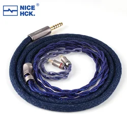 NICEHCK DearOrpheus Earphone Upgarde Cable Copper Platinum Alloy with MMCX/2Pin 4.4mm Gold Plated Plug for SR5 Delci Himalaya