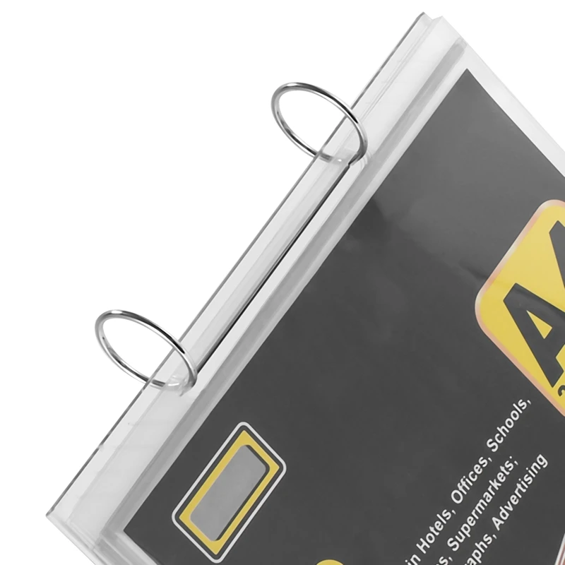 ABXH A4 Многосторонняя откидная подставка для карточек со съемной этикеткой, держатель для бизнес-менеджей