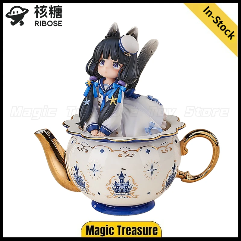 

【In Stock】Original RIBOSE DLC Series Tea Party Cat Teapot Cat Milk Cow Cat Model Figure Toy Gift