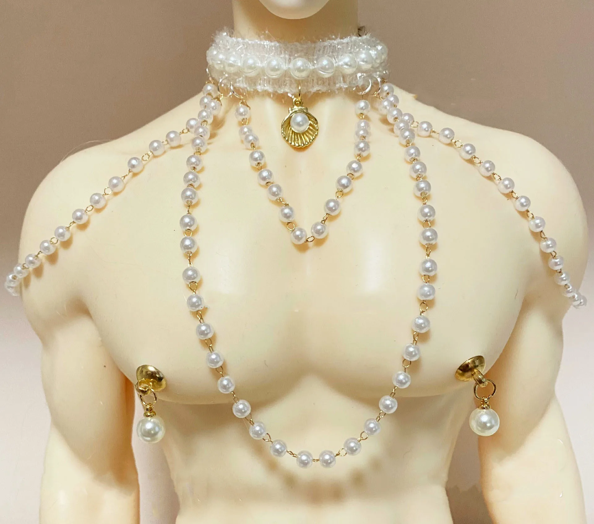 

Uncle 70cm 75cm BJD chest chain jewelry doll accessories free shipping