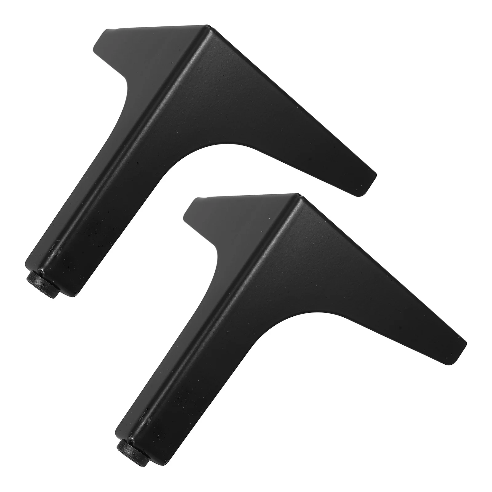 Patas triangulares de Metal para muebles, 2 uds., para sofá, mesa de centro, gabinete, patas de repuesto estables y modernas y elegantes, patas triangulares para silla