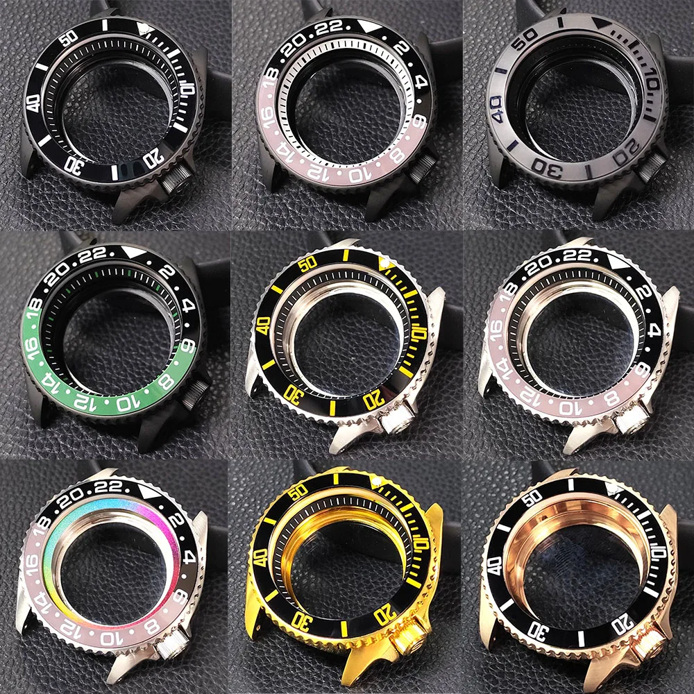 

Корпус NH35 41,5 мм Мужские часы Стальной черный серебристый корпус NH34 NH35 NH36 NH70 Механизм 007 Корпус Аксессуары для часов Сапфировый ремешок 22 мм