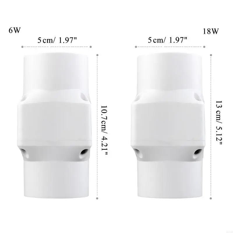 A2UD 2INCH 50 มม. ท่อระบายอากาศพัดลมระบายอากาศช่องระบายอากาศสำหรับบ้านสัตว์เลี้ยงเรือนกระจกบ้านสัตว์เลี้ยงด้วยความเร็วที่ปรับได้