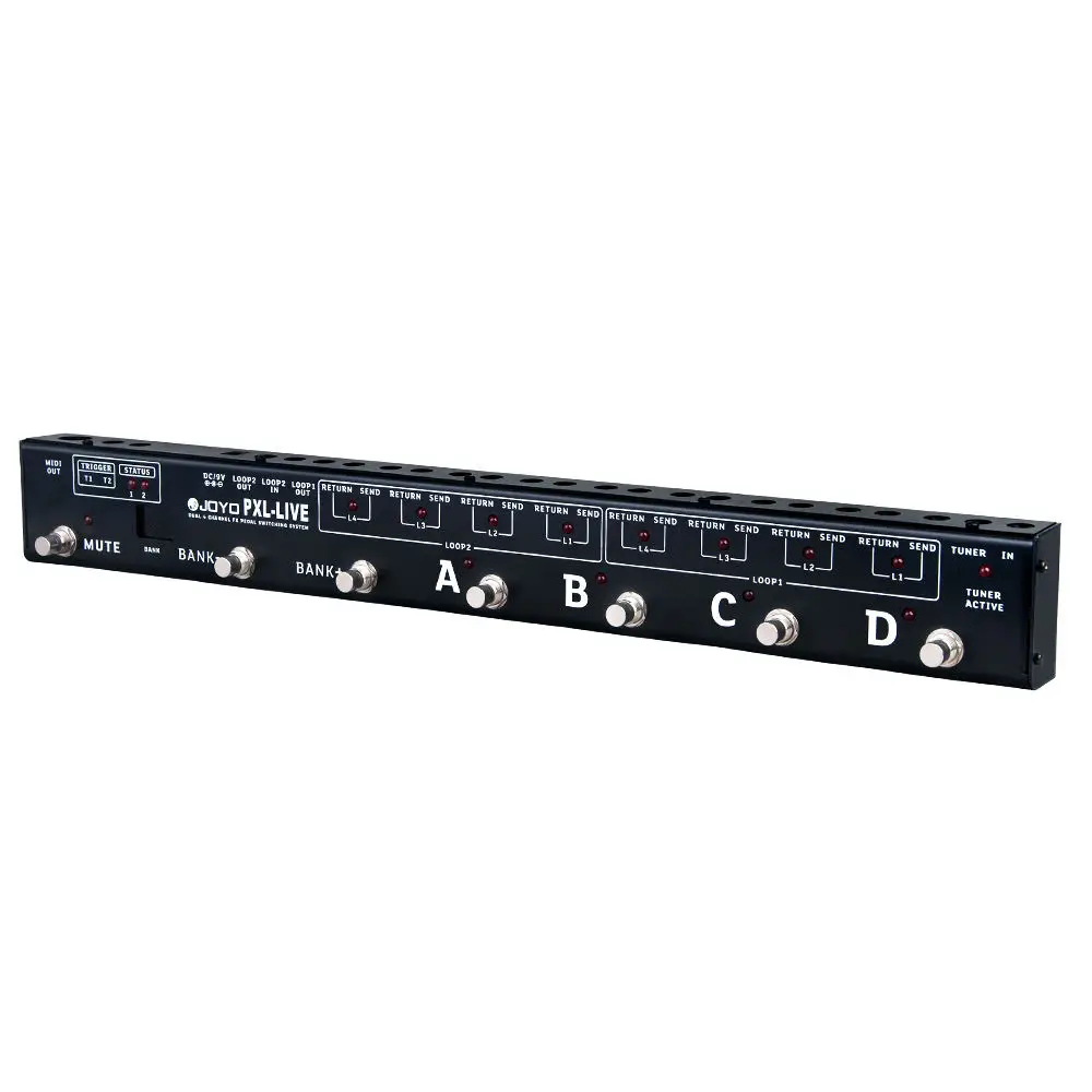 jo yo PXL-LIVE Foot Pedal Controller Dual 4 Channel Design 2 Programmable Trigger MIDI Function Effect Pedals & Amps Controller