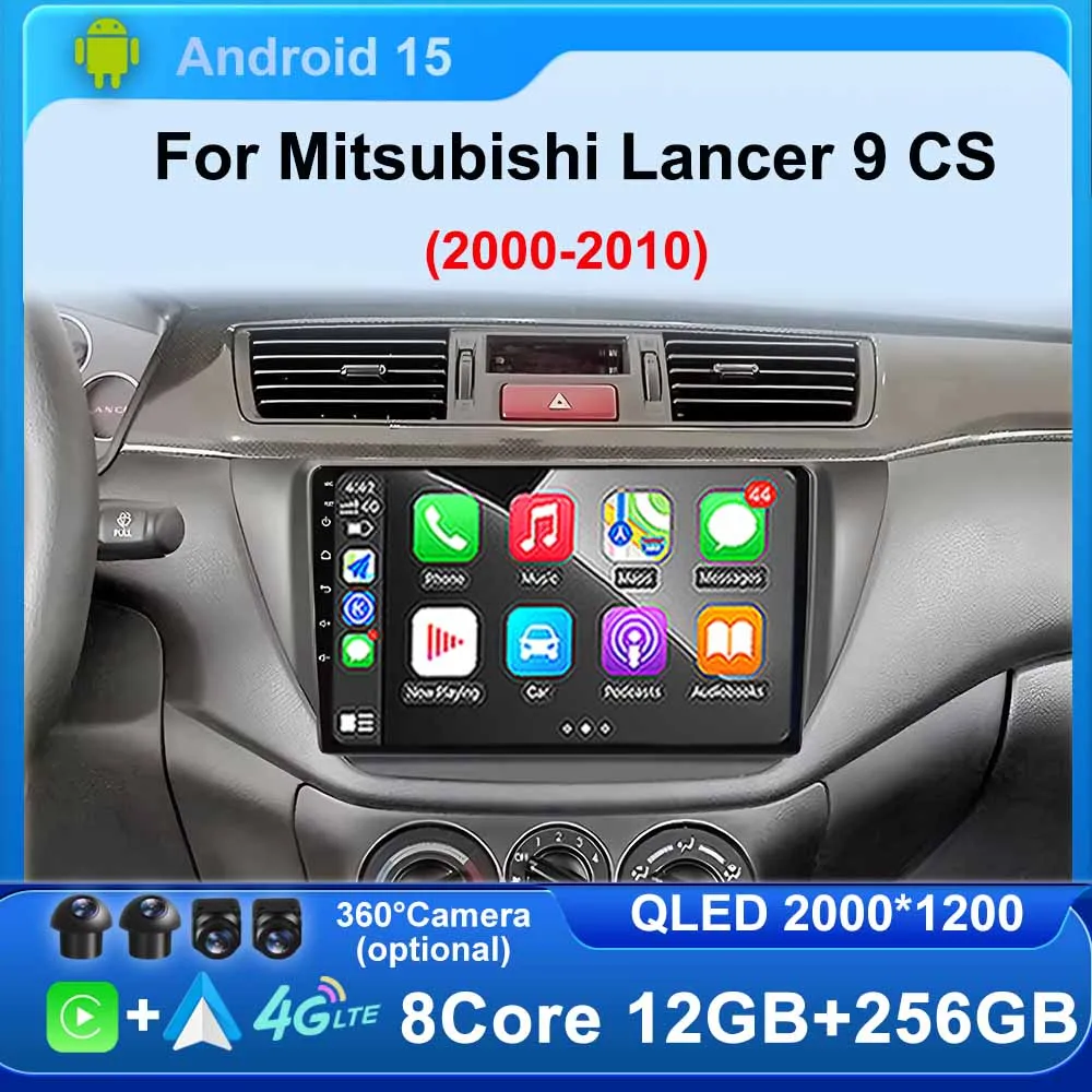 

2K For Mitsubishi Lancer 9 CS 2000 - 2010 Car Radio Multimedia Video Player Navigation stereo GPS Android15 DSP 4G WIFI No 2din