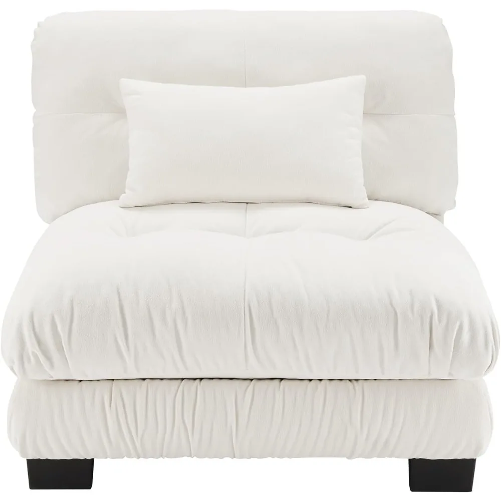 Otomana verde ecológica con asientos cómodos y opciones de muebles de salón versátiles