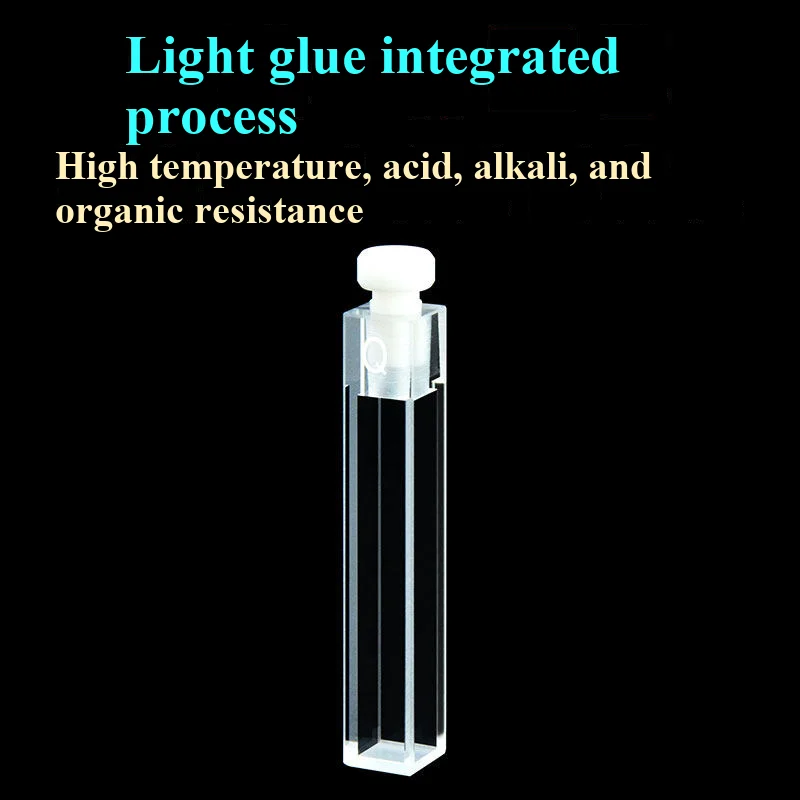 5x5mm quartz stoppered fluorescence colorimetric dish integrated with four-way light sealed acid and alkali resistance - view 4
