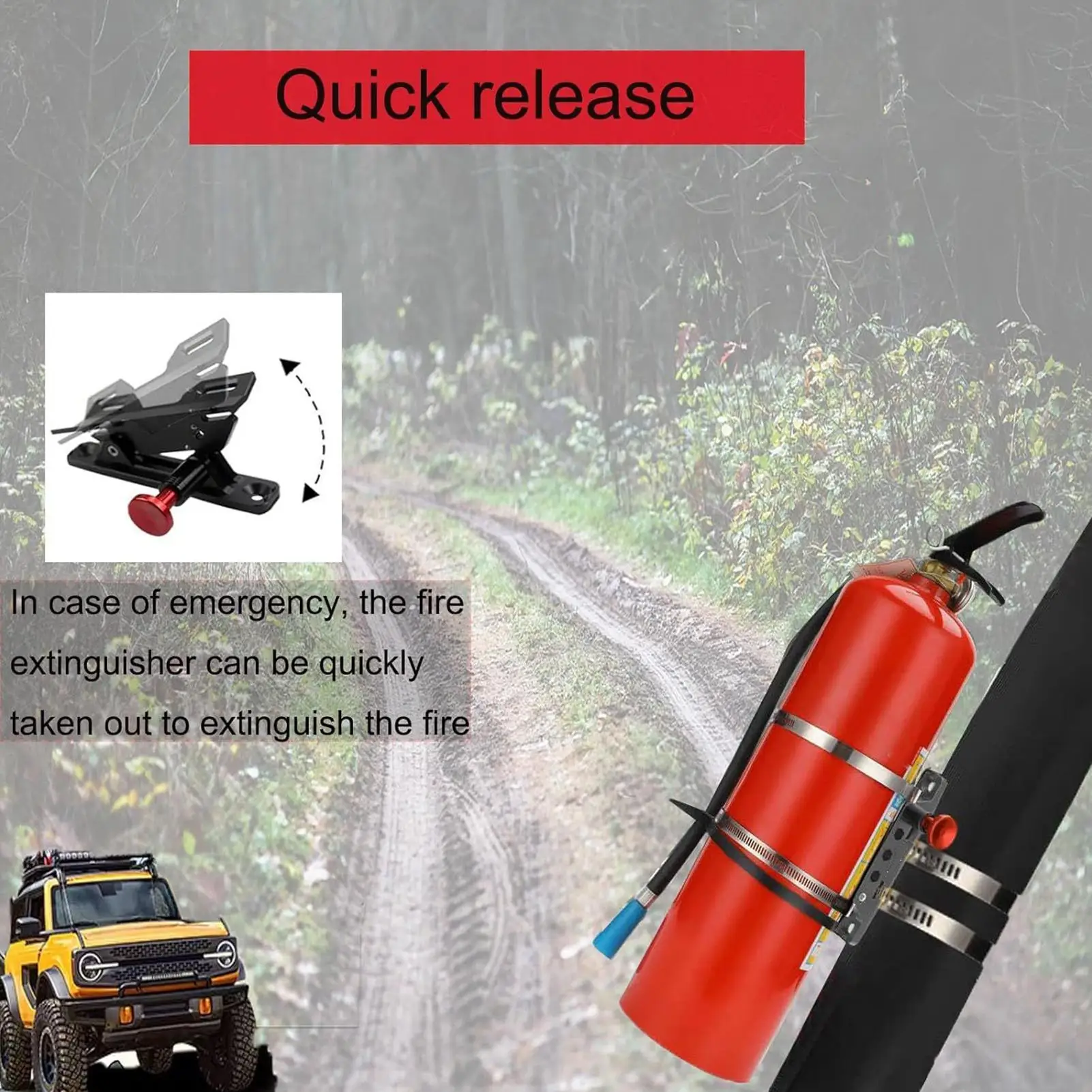 Car Fire Extinguisher With Mount Heavy Duty Fire Extinguisher With Mount Kit Automotive Accessories For Picnic Trailer Family