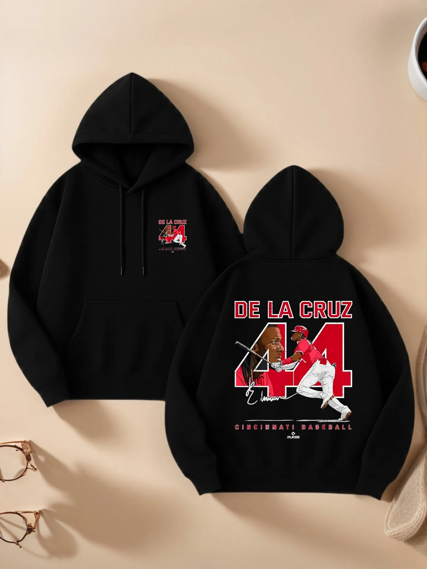 

Женская толстовка с рисунком, принт De La Cruz, эстетичная уличная одежда, флис, повседневная повседневная одежда, для молодых мужчин