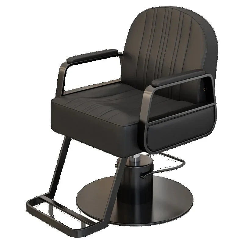 Leg Rest Barber Chair Stainless Steel Premium Backrest Barber Chair Premium Luxury Silla De Barbero Beauty Salon Furniture