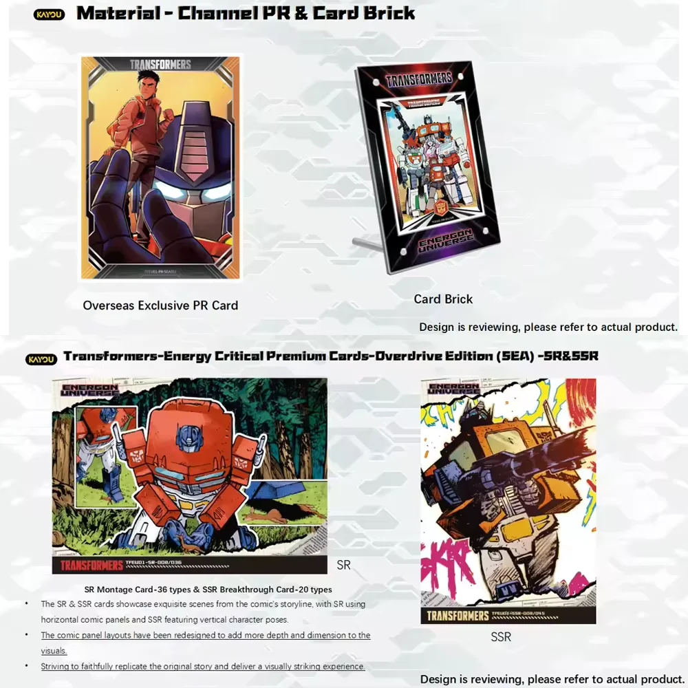 KAYOU Transformers Trading Cards Box Set Energon Universe Series with Rare Cards Ideal Gift for Transformers Fans - view 5