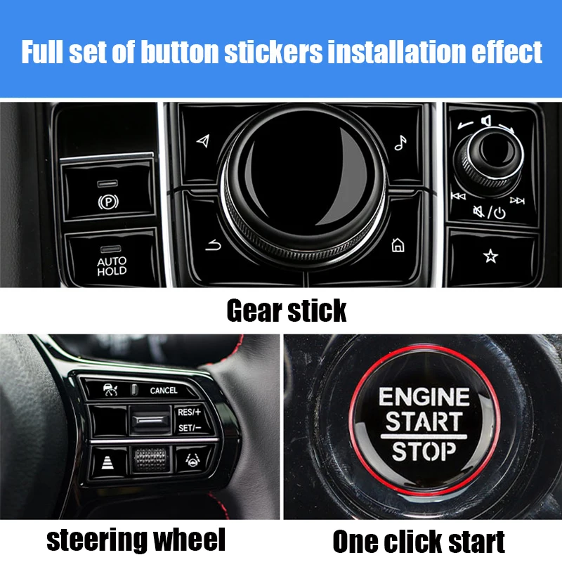 For Mazda CX-50 2023 2024 Central control gear button film for interior protection Car sticker modification