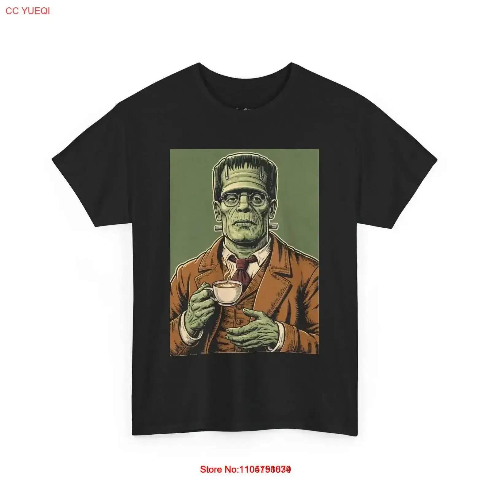 محب فرانكنشتاين تي شيرت الجدة الوحش بارد هالوين خمر غسلها أنيق تنفس الملابس مصمم قليلا #1