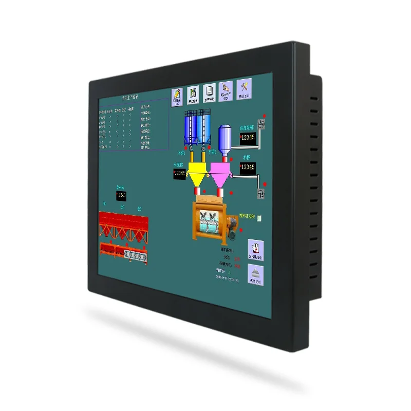 17 zoll J1800 Aluminium Flache Embedded IP65 Wasserdichte Alle in Einem Touchscreen Industri Panel PC