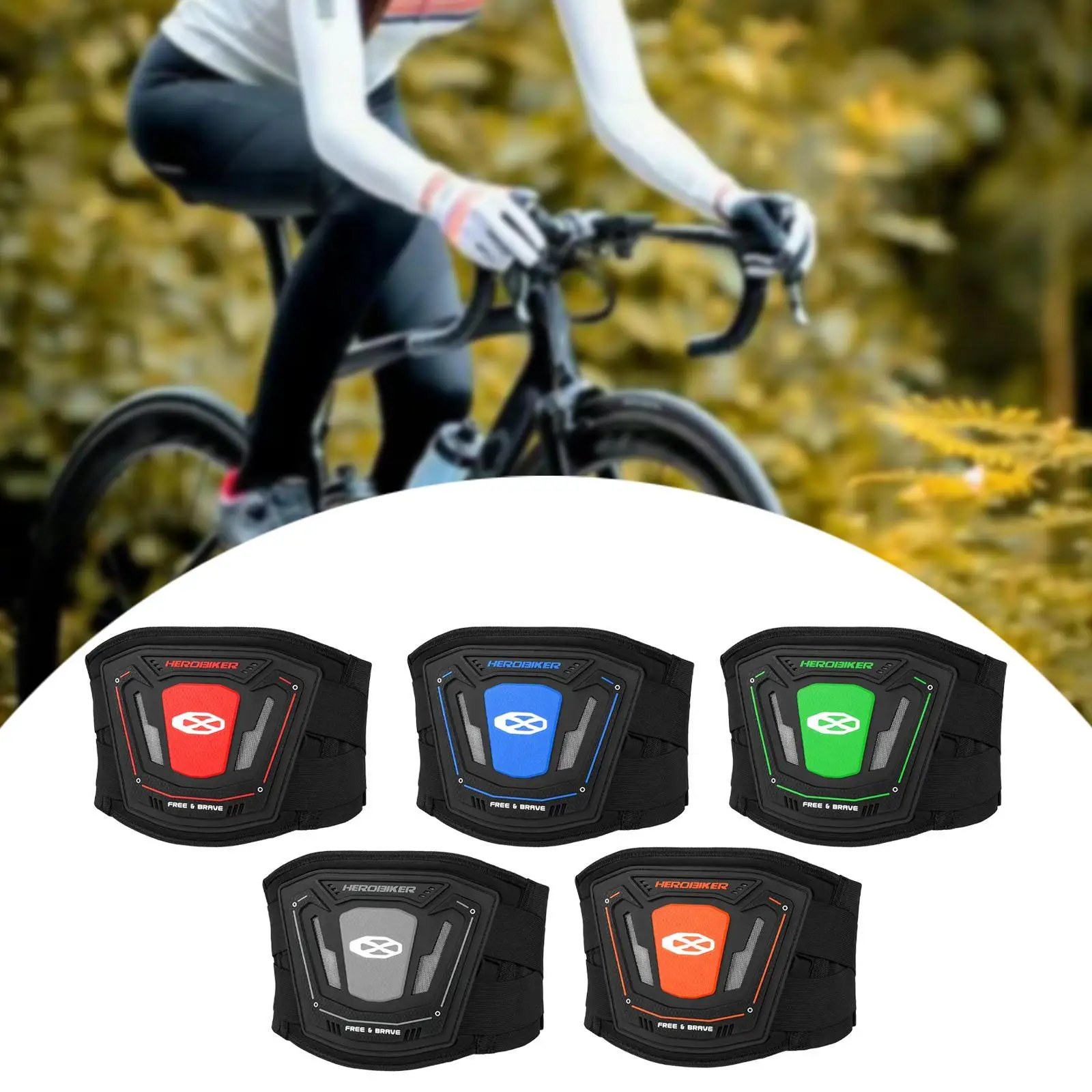 Motorcycle Kidney Belt Adjustable Comfortable Sports Workout Back Brace for Running Cycling Exercise Women Men Outdoor