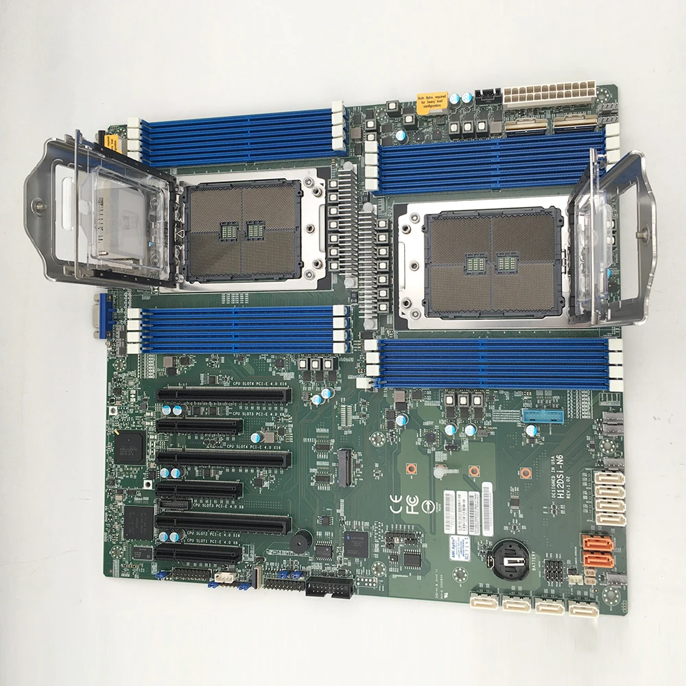 For Supermicro Server Motherboard Dual EPYC 7003/7002 Series Processors Gigabit LAN Port Dedicated IPMI LAN Port H12DSi-N6