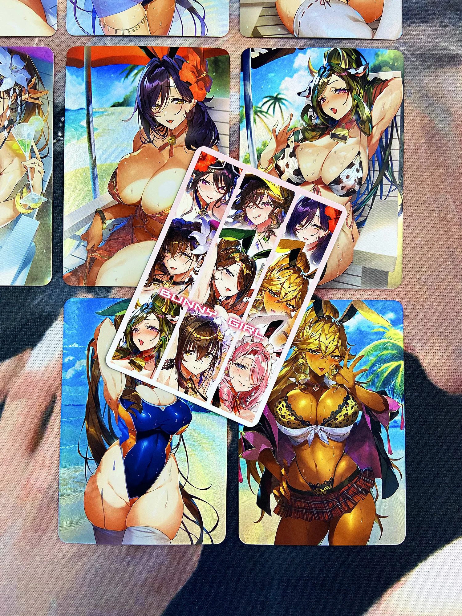 27pcs/set Bunny Girl ACG Uniform Swimsuit Underwear Refraction Sexy Girls Hobby Collectibles Anime Game Collection Cards