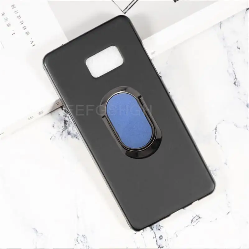 For Samsung Galaxy Note 7 Note7 N930F N930 N930G Back Ring Holder Bracket Phone Case Smartphone TPU Soft Silicone Cover